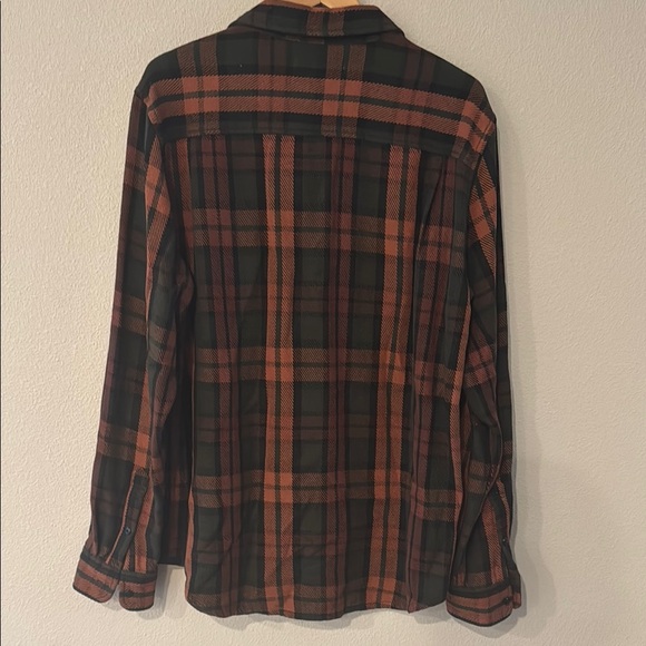 Outerknown Men's Plaid Blanket Shirt - Black and Brown - Picture 10 of 10